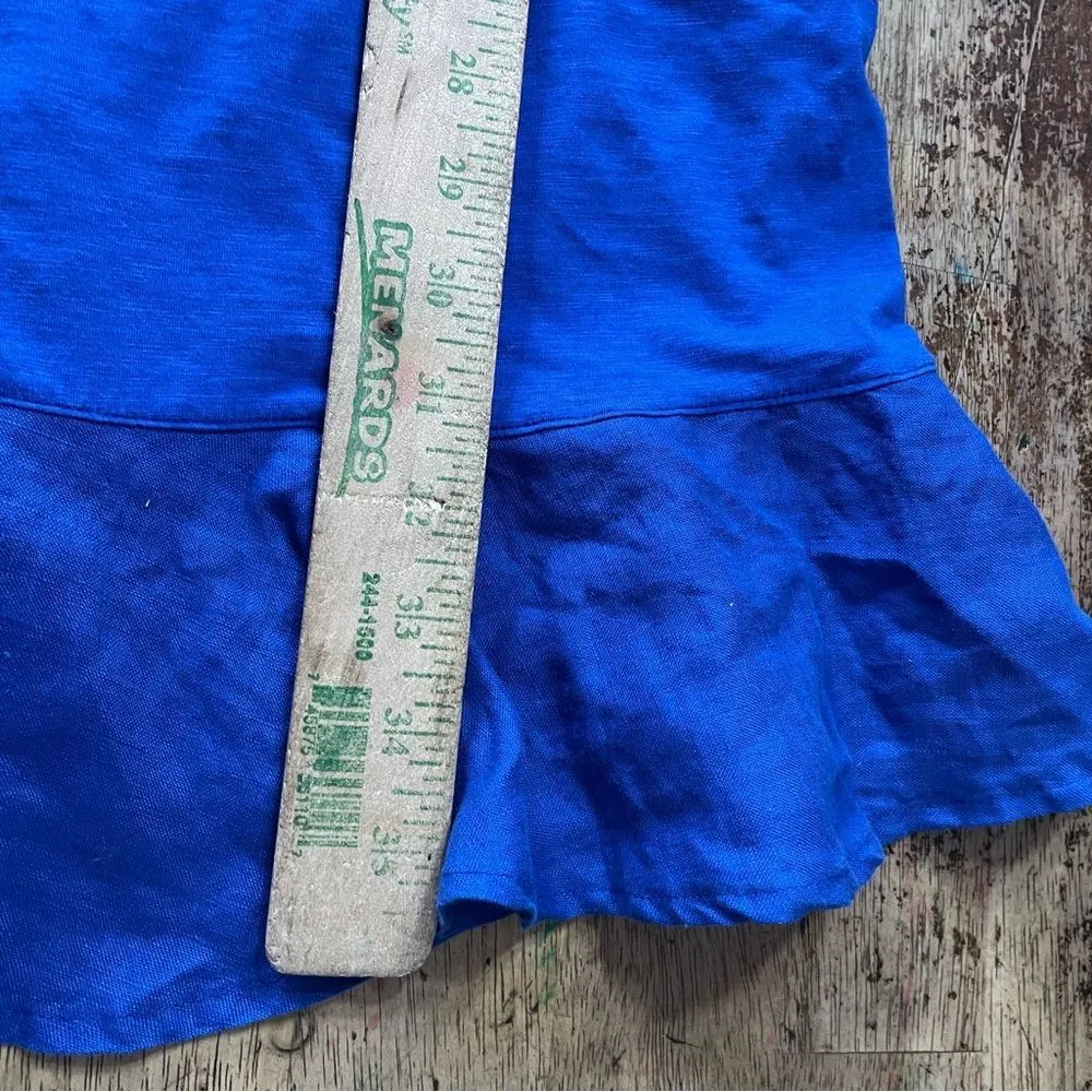 Tommy Bahama navy bottom ruffled mini sundress dress size medium‎ - Image 5