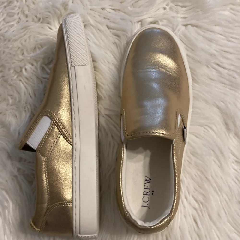 J.CREW SHOES SIZE 9 BNWOT COLOR GOLD SEE ALL PHOTOS - Image 11