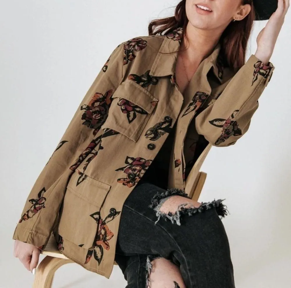 JEALOUS TOMATO Pinpoint Floral Jacket Small - Image 2