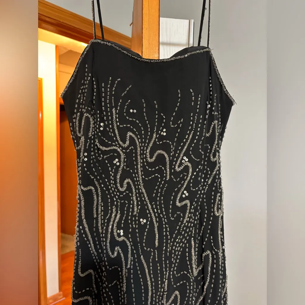 Fiesta Beaded Maxi Dress Black Size M - Image 2