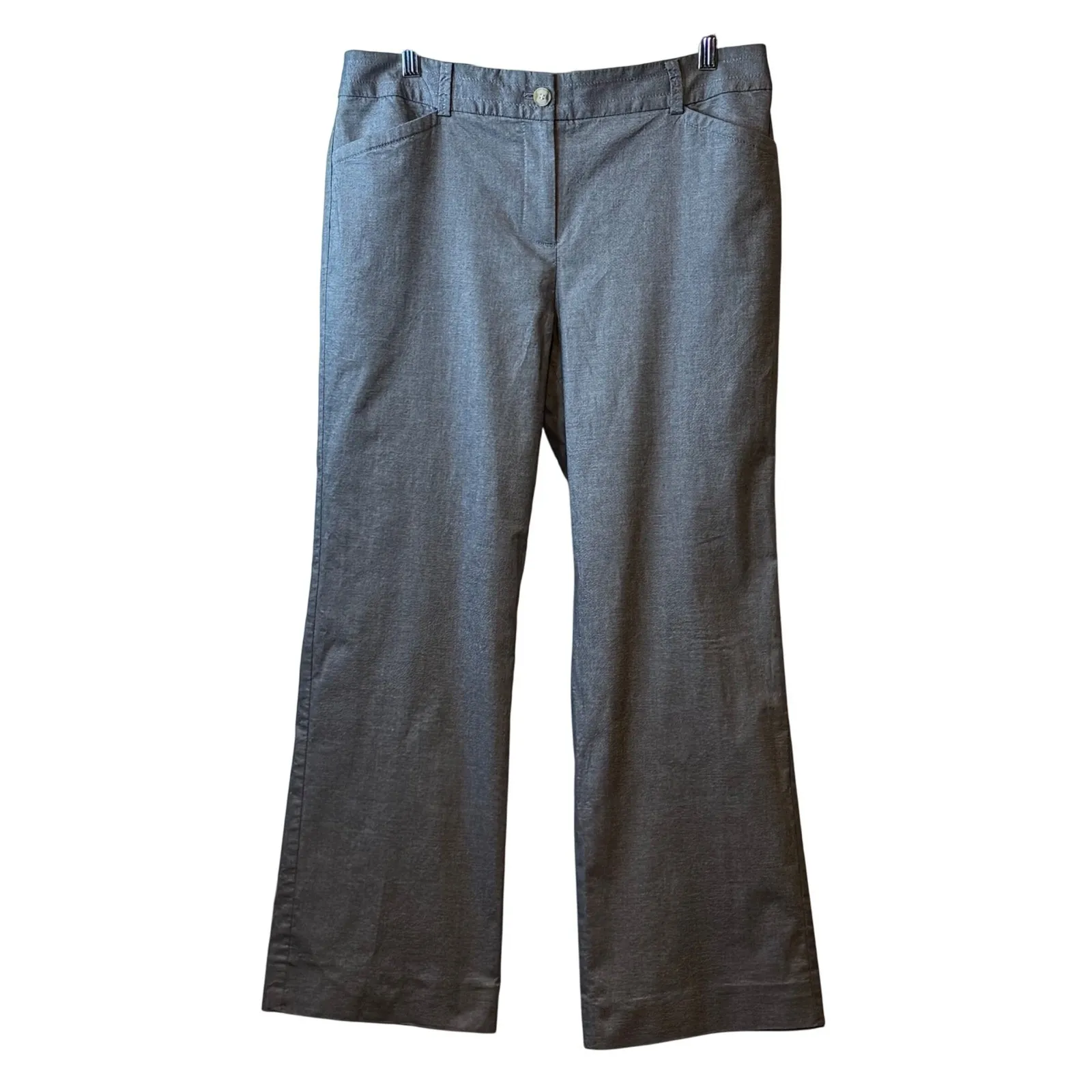 Talbots Womens Gray Bootcut Pants Career Casual Business Casual Workwear Sz 10 # - Image 2