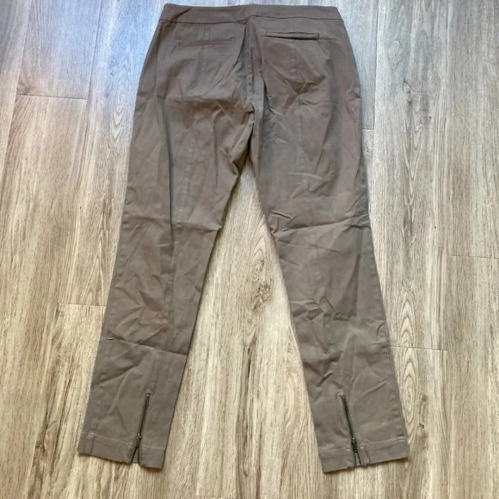 Eileen Fisher Organic Cotton Brown Slim Knit Ankle Pants Size S - Image 7