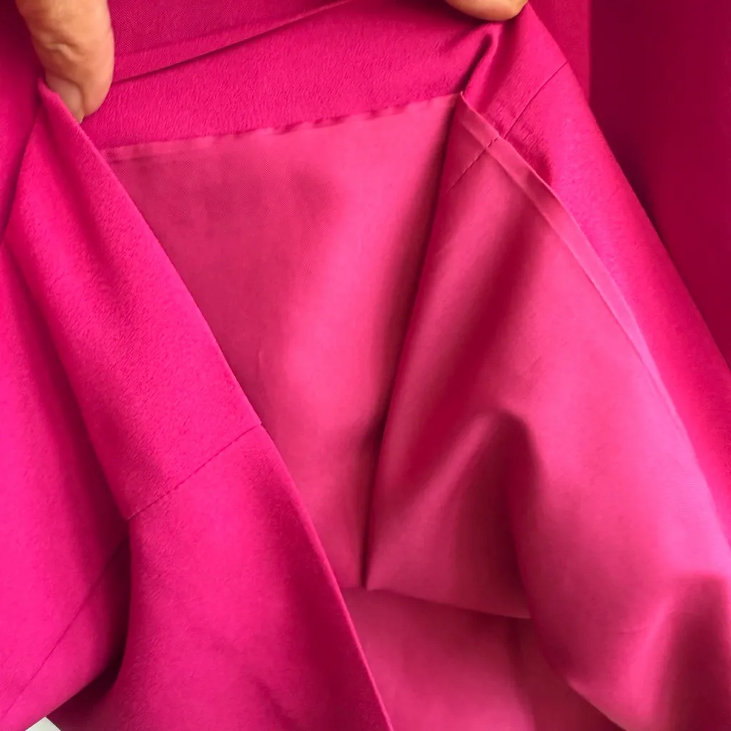 J.CREW Fuchsia Ruffle Shift Dress 8 Preppy Classic Coquette Barbiecore Chic Pink - Image 12