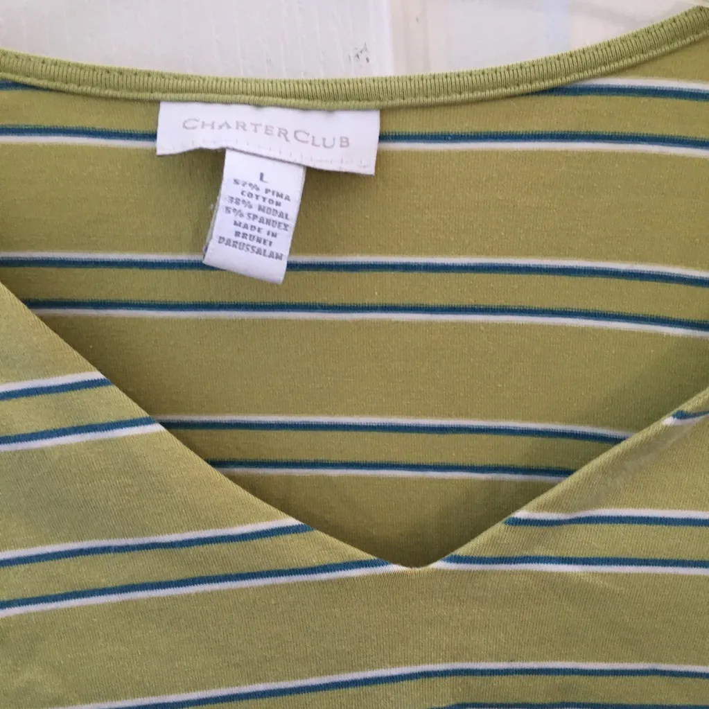 FINAL MARKDOWN Ladies charter club tee large - Image 3