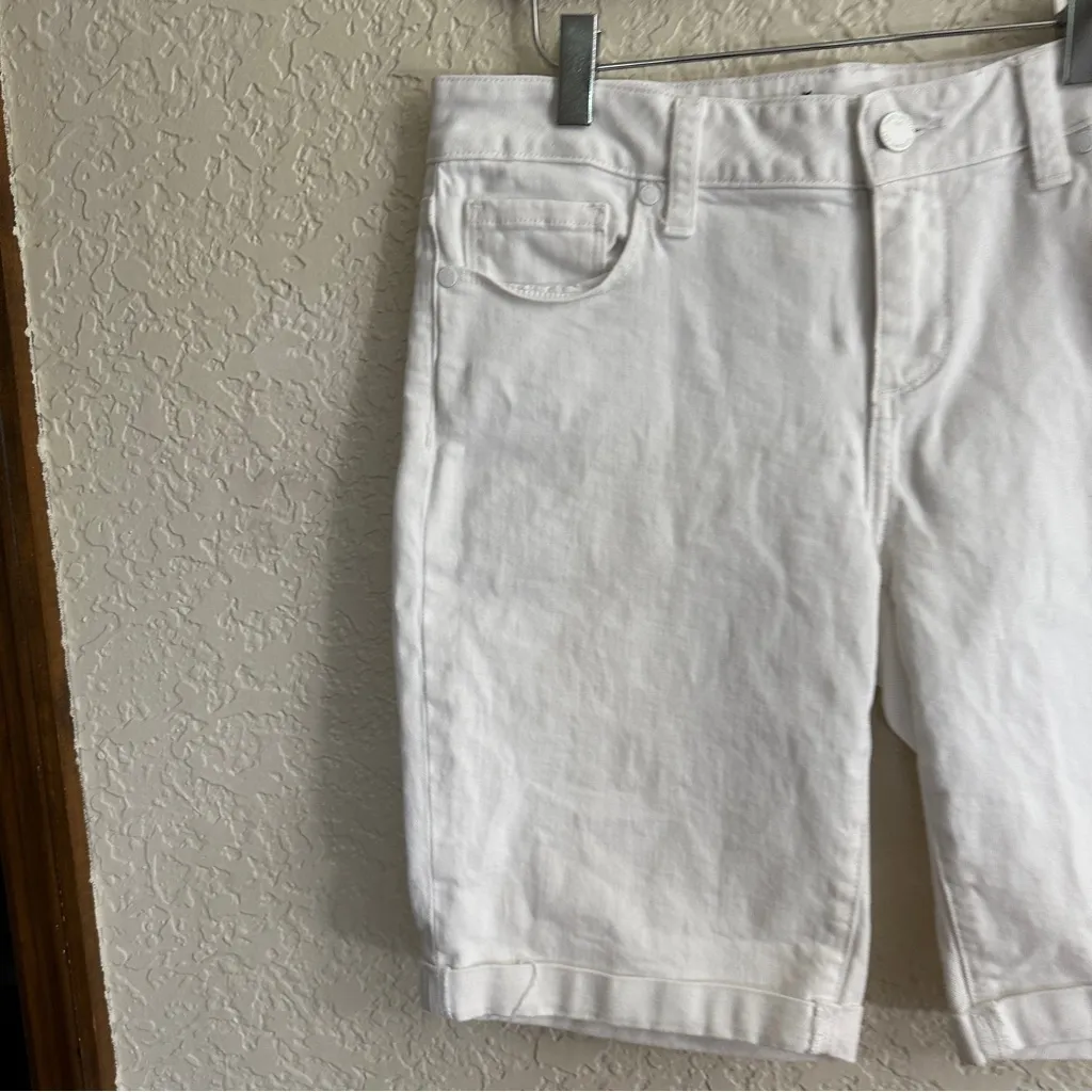 Paige Jax‎ Knee  White Denim Size 28 Bermuda Shorts - Image 4