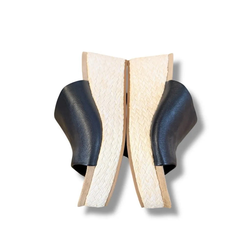 Style & Co NEW Larissa Wedge Sandals Women’s Size‎ 8.5 Black Espadrille Platform - Image 4