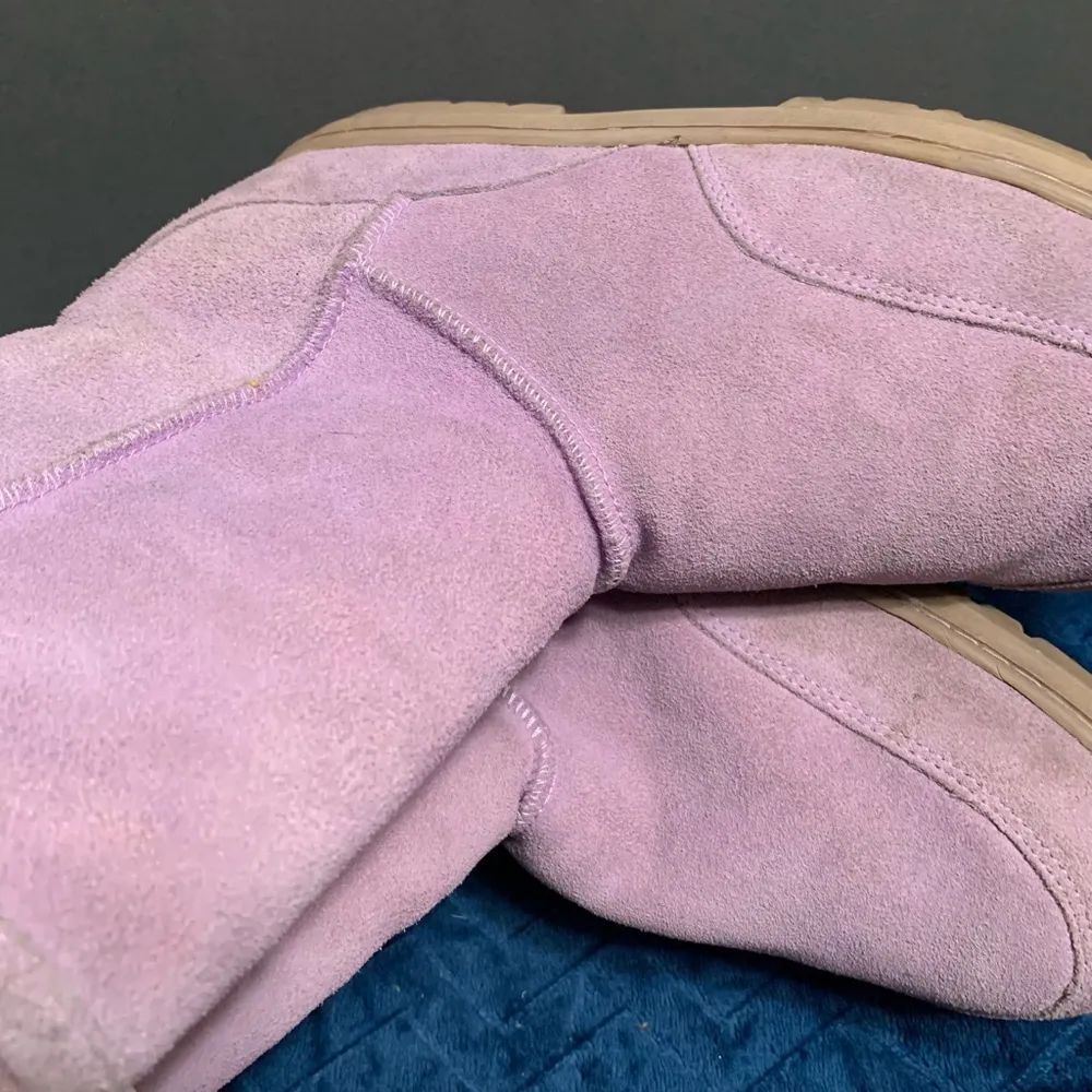 Women's Unbranded Purple Suede Boots Size 9 - Image 6