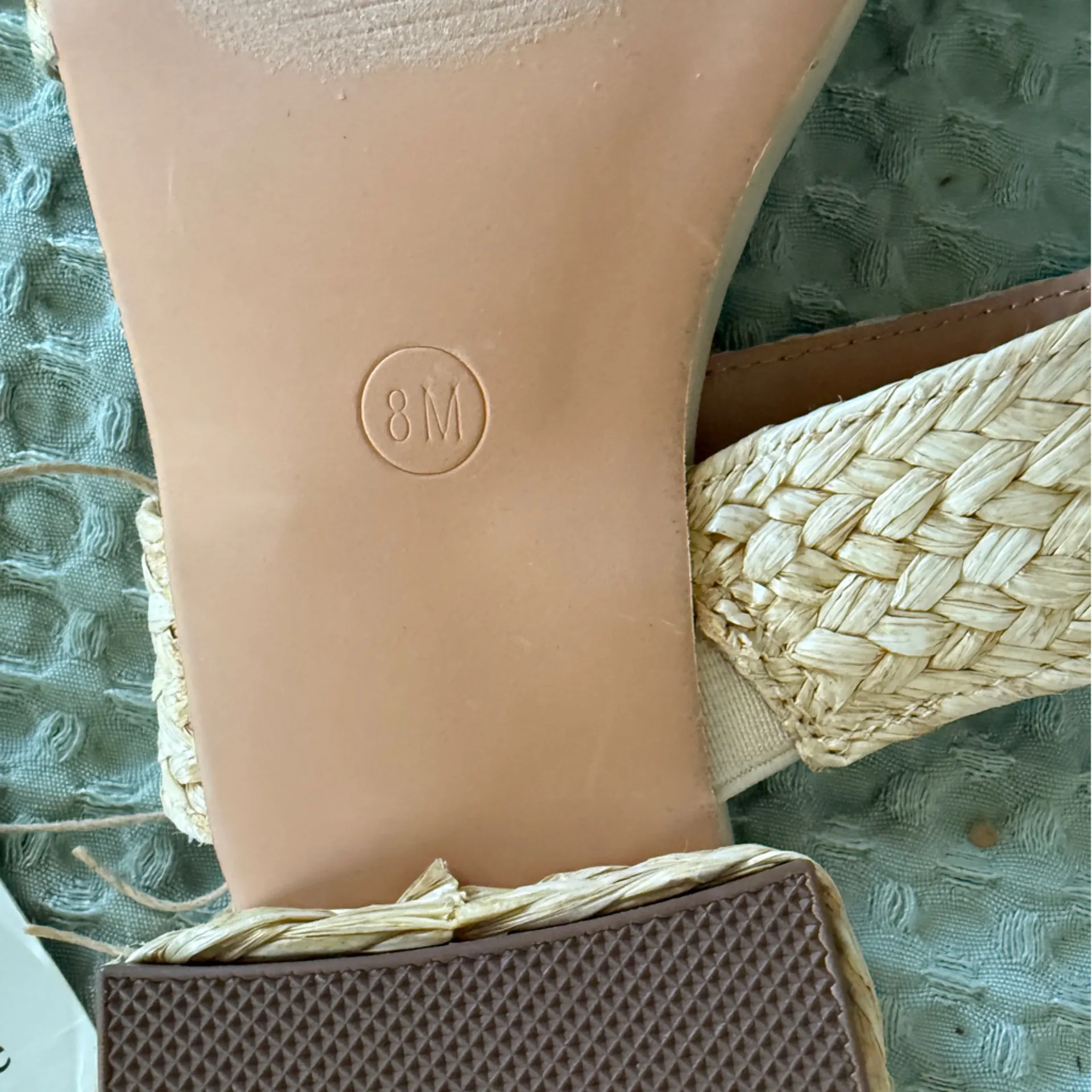 NWT JOIE Niki Natural Straw Braided Woven Strappy Slip-On Sandals Slides 8 US - Image 4