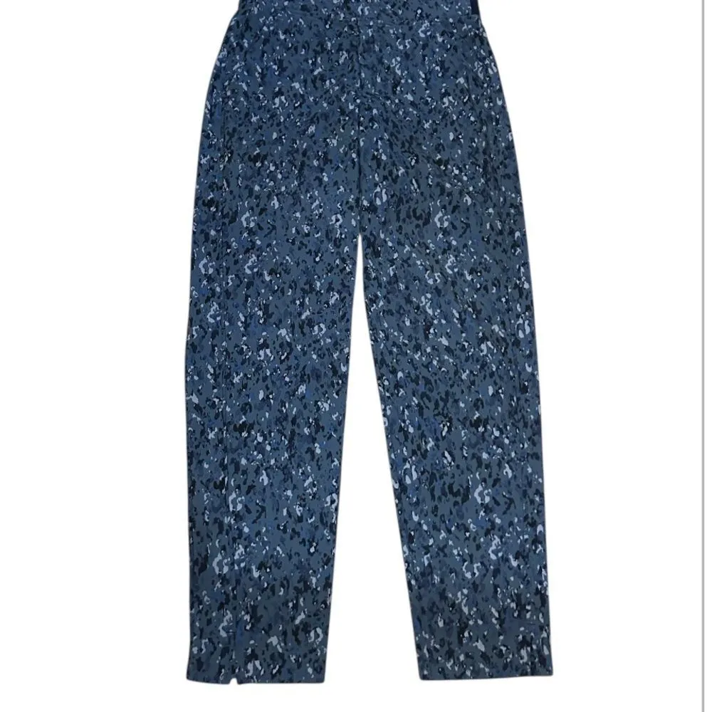 Athleta Brooklyn Ankle Pants in Captivate Chrome Blue Print Size 2 style 837436 - Image 3