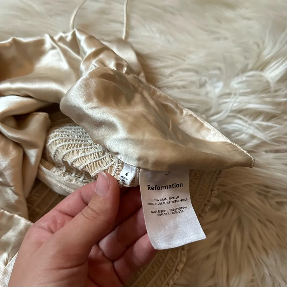 | Lucrezia Silk Top Ivory - Image 7