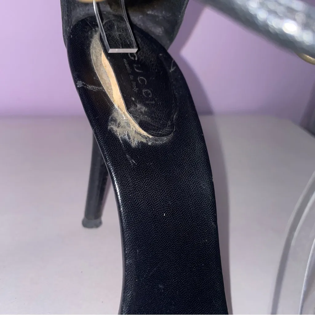 Gucci High Heel Horsebit Stiletto Sandals Women Size 9 Strappy Open Toe Luxury - Image 5