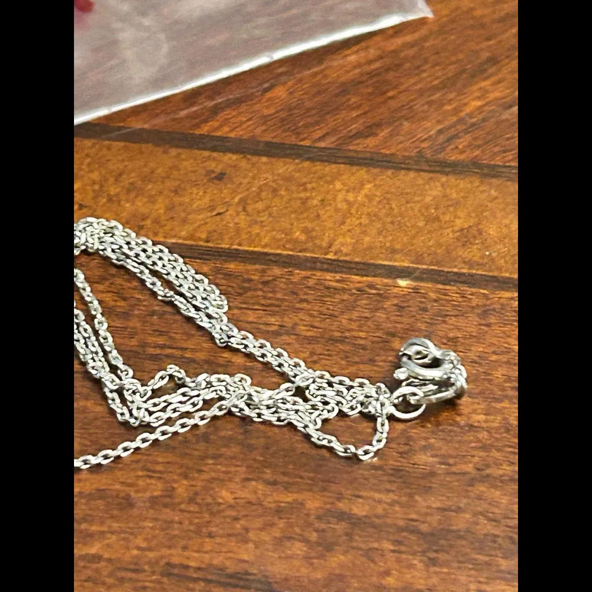 925 sterling silver necklace made in Italy 1.66g g83 18 inch - Image 2