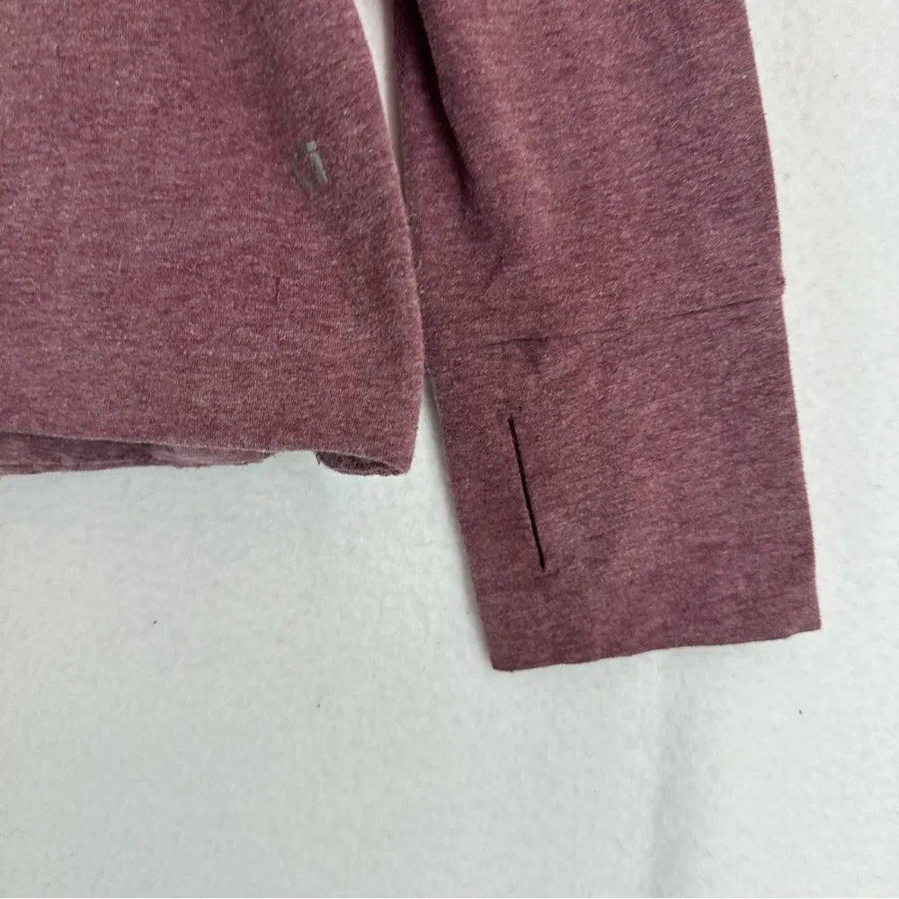 Gap Fit Long Sleeve Pullover Hoodie Activewear Womens Medium Pink - Image 3