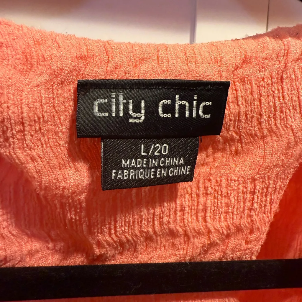 City Chic orange top - Image 2