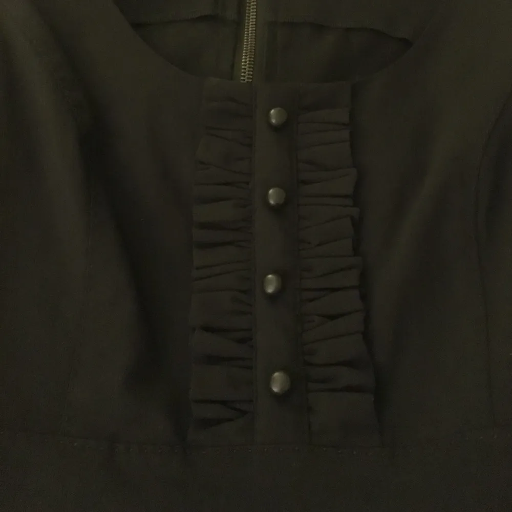 Kensie black dress with ruffle - Image 3