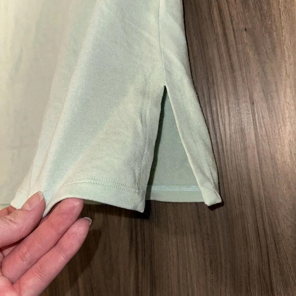 EILEEN FISHER mint‎ Tencel Organic Cotton Blend Turtleneck Sweater M - Image 4