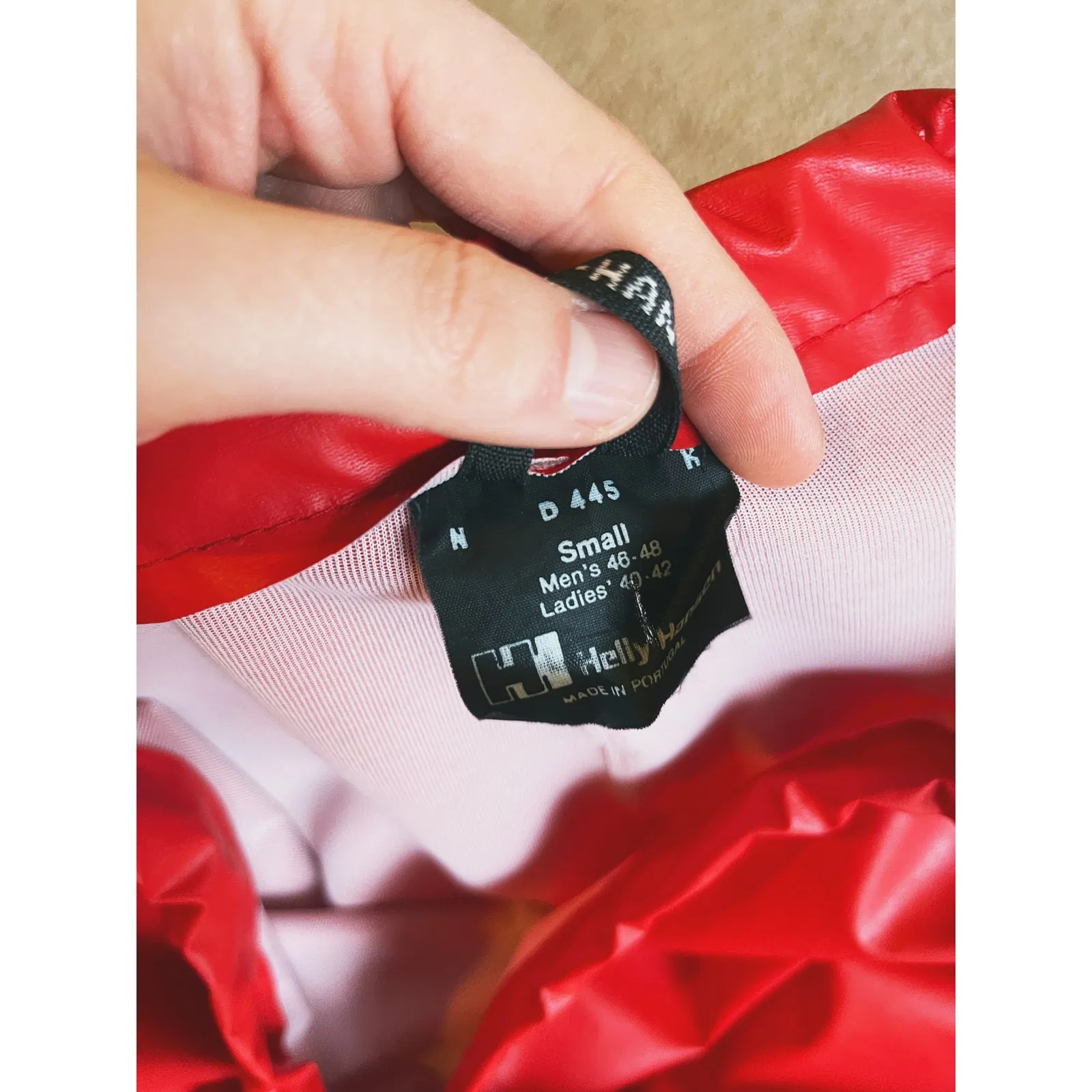 VTG Helly Hansen Y2K Retro Ski Unisex Shell Leather Pants S Red Utility Gorpcore - Image 8