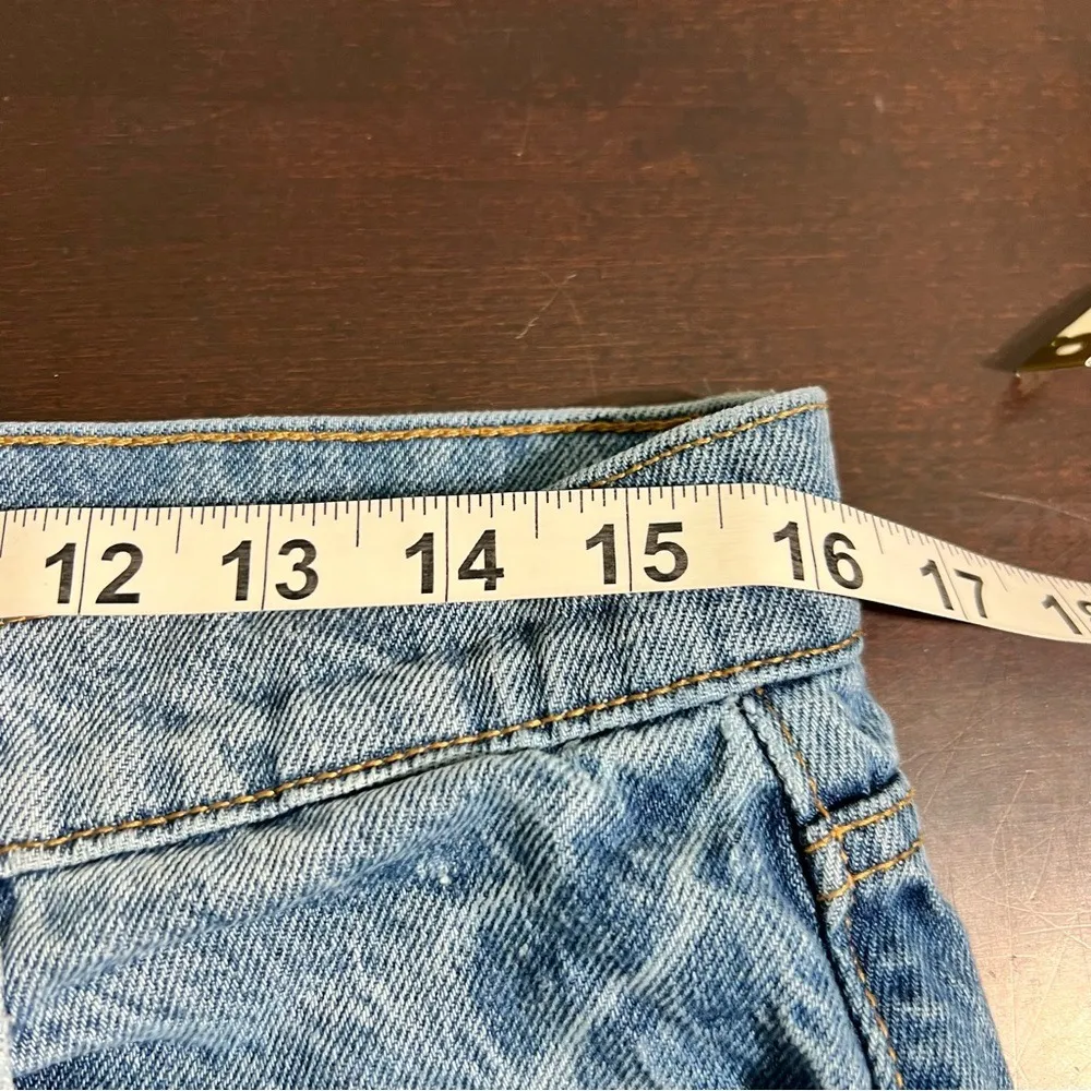 Altar'd State Thrashed Denim Distressed Mom Jeans Size 30 - Image 7