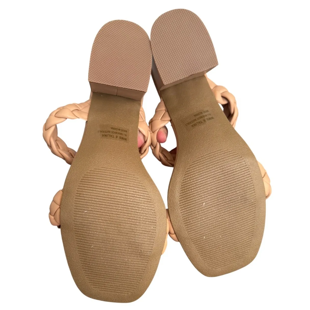 Dolce Vita Talina Tan Braided 3.25" Block Heel Sandals - Image 4