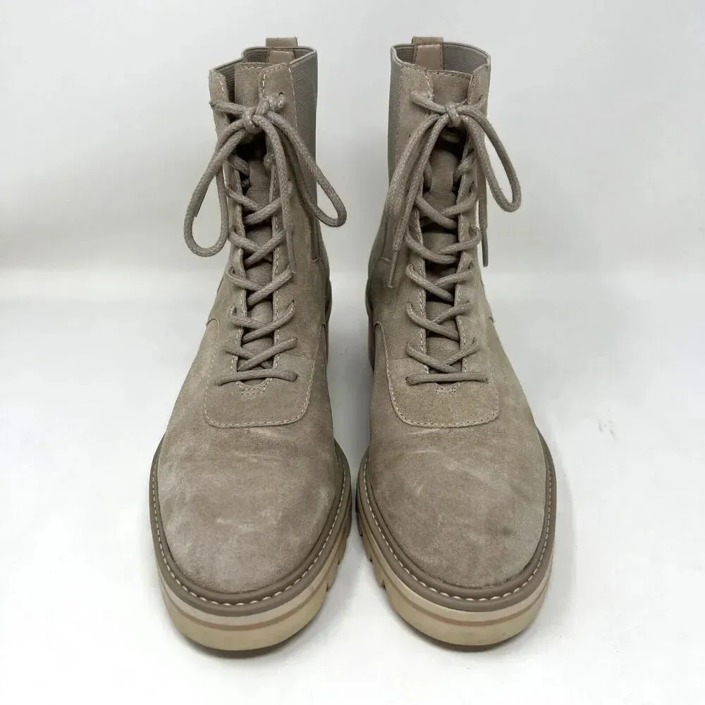 Bernardo Salerno‎ Clay Premium Split Suede Lace Up Combat Boots Women’s Size 8M - Image 5