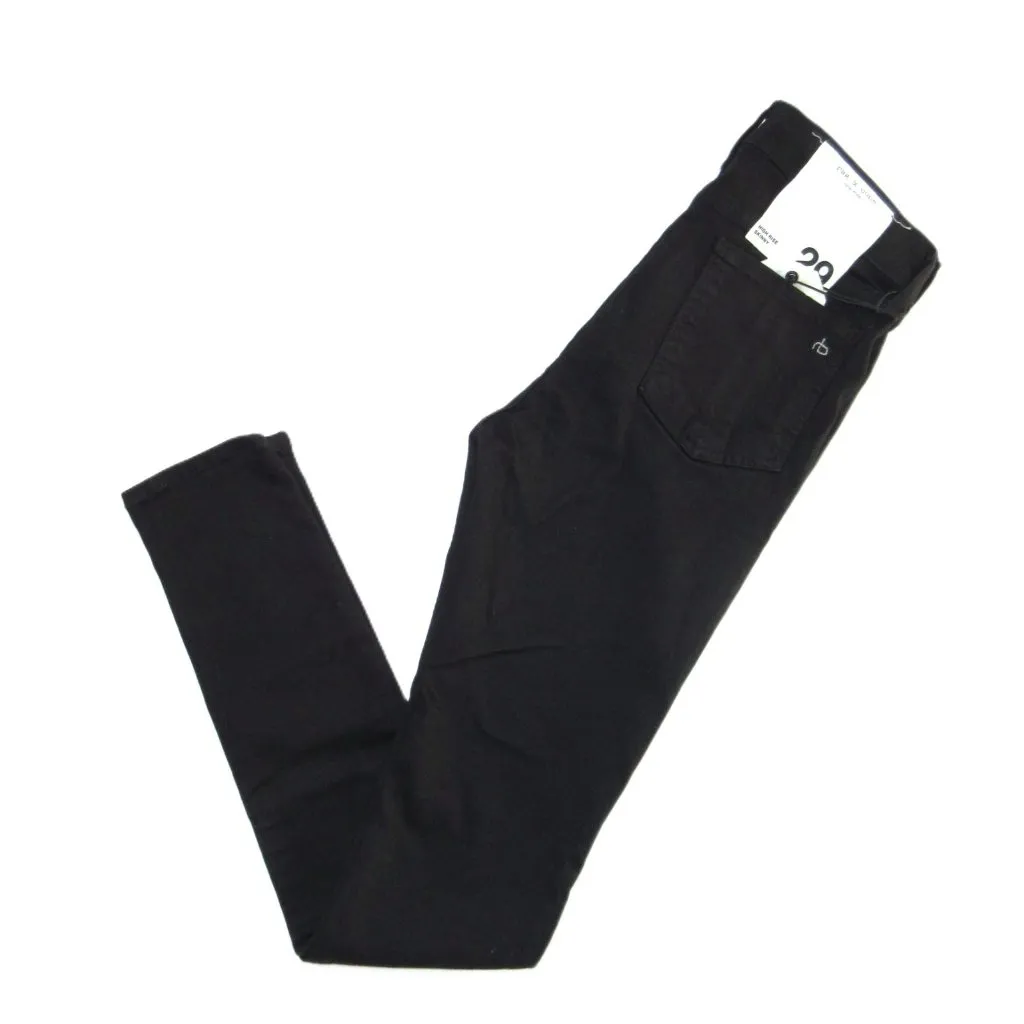 NWT rag & bone /JEAN High Rise Skinny in Black Stretch Denim Jeans 29 - Image 6