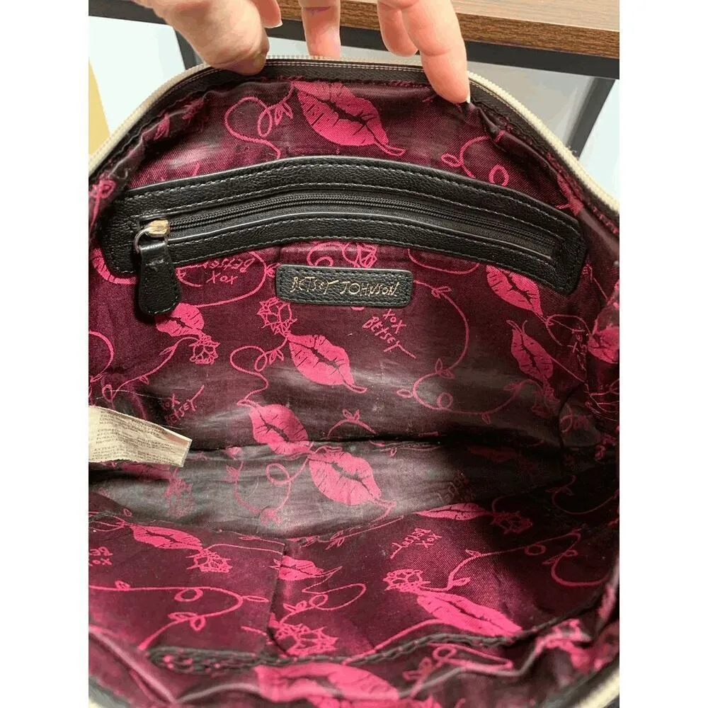 Betsey Johnson Gift Boxed Floral Big Bow Wallet Handbag Multi-Color Size 8x12" - Image 14