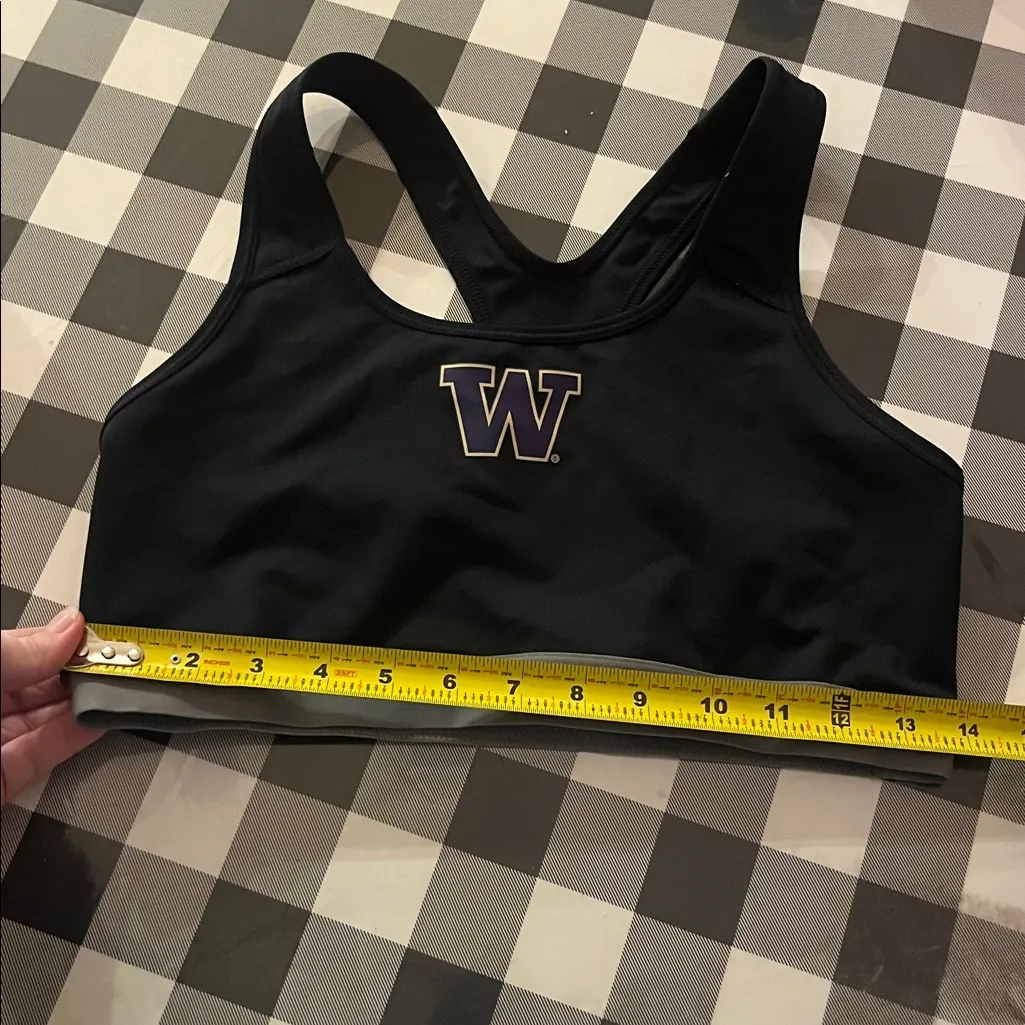Nike University of Washington DriFit Sports Bra Black Size Large - Image 8
