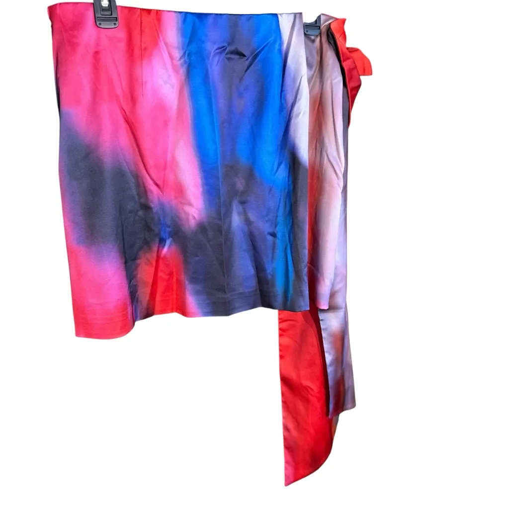 NWT The Drop Colorful Women's Mini Skirt with Flower Accent Size Large Red - Image 4