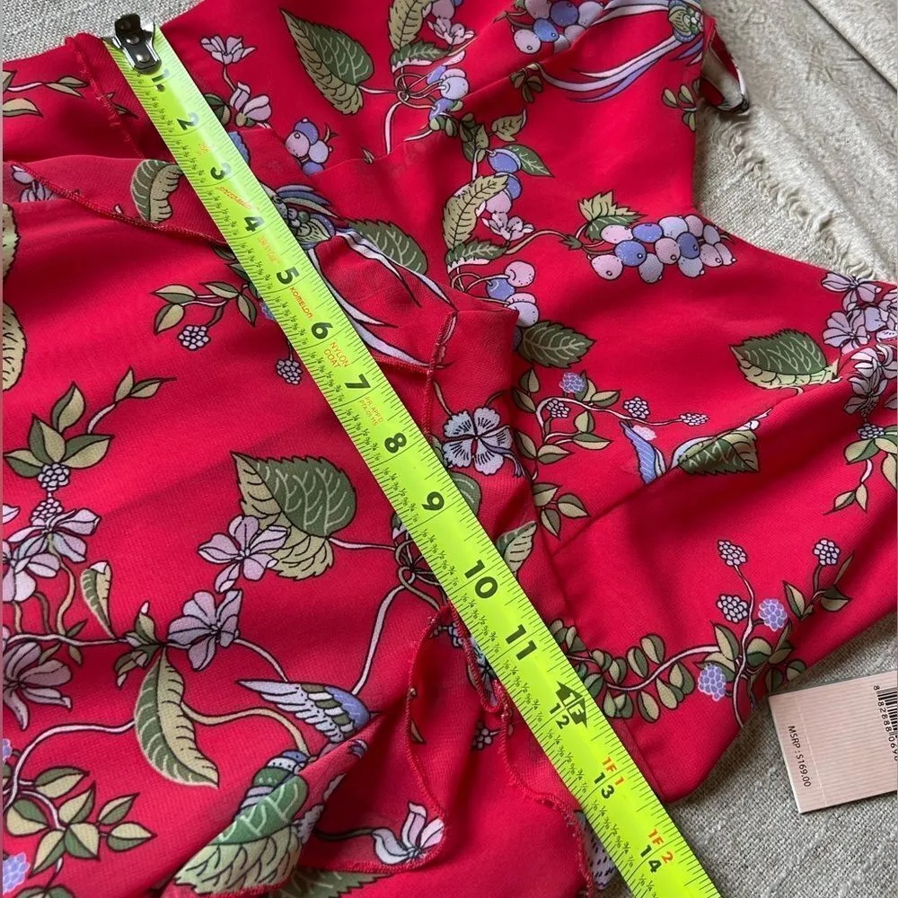 Nanette Lepore Paradise Dreaming Floral Hummingbird Print Maxi Dress - Image 14