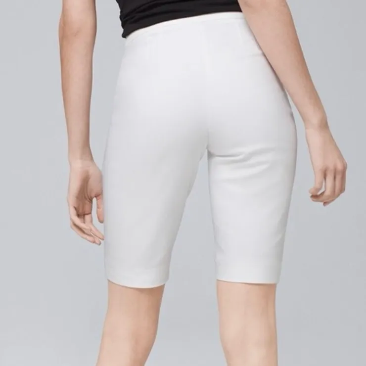 White House Black Market 12” Bermuda Short White Knee Length Stretch Short 10 - Image 2