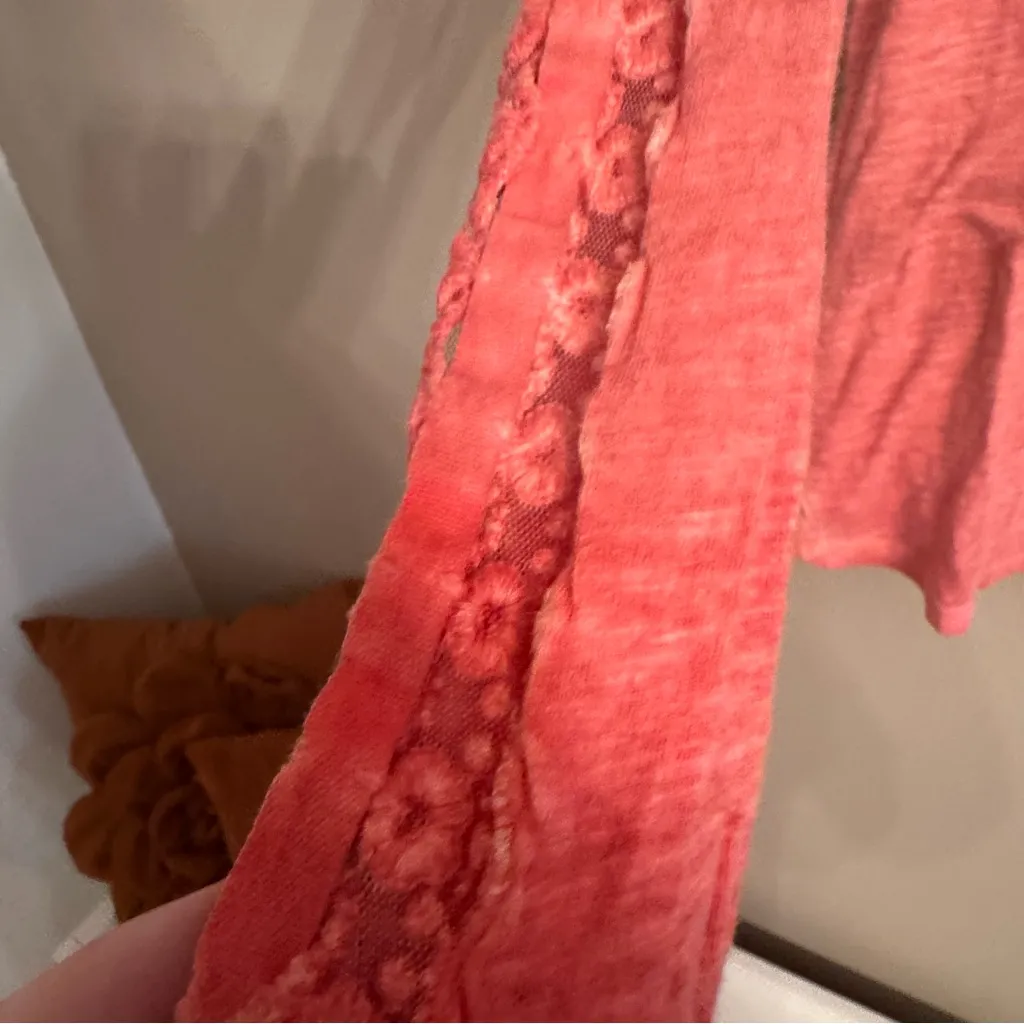 FREE PEOPLE Crochet Henley Top - Image 3