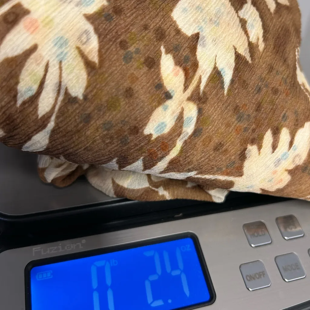 Tommy Bahama Floral Cream and Brown Blouse with Polka Dot tank - Image 7