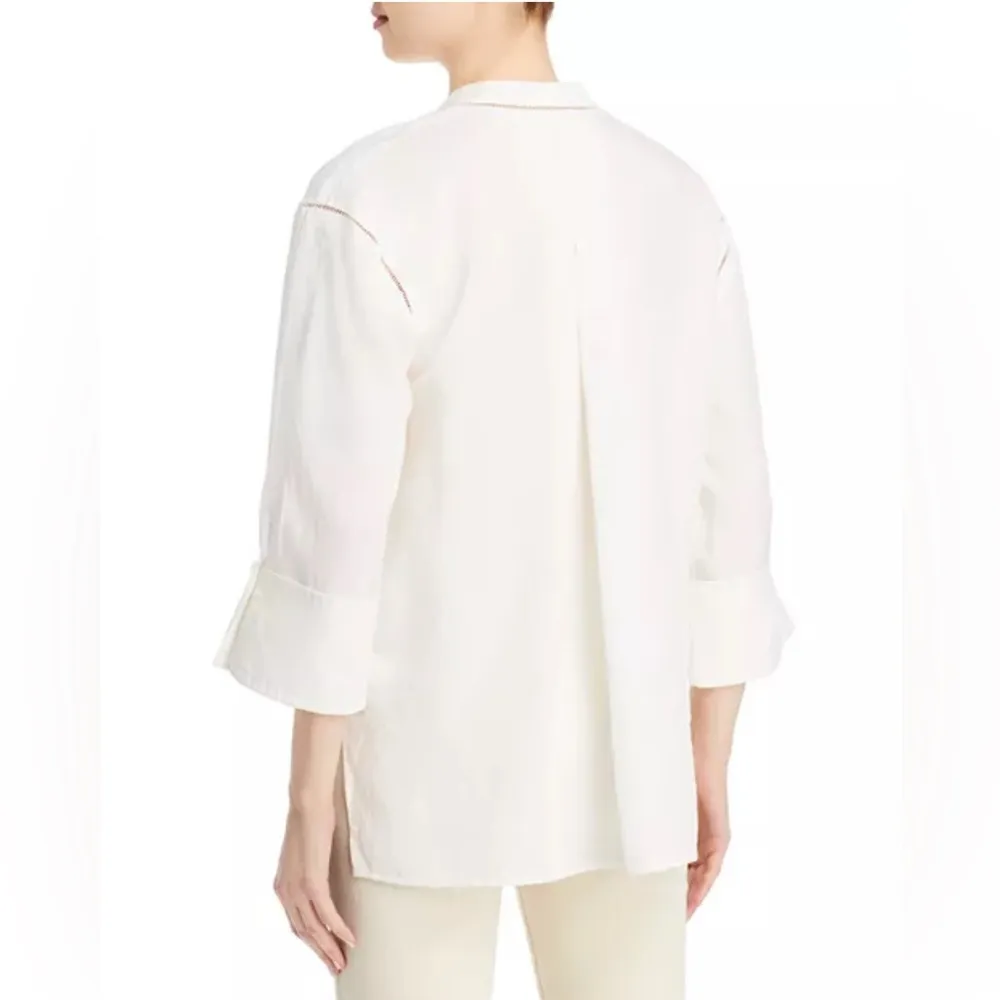 Kobi Halperin Marion Blouse in White, Size S NEW w/Tag $298 White - Image 2