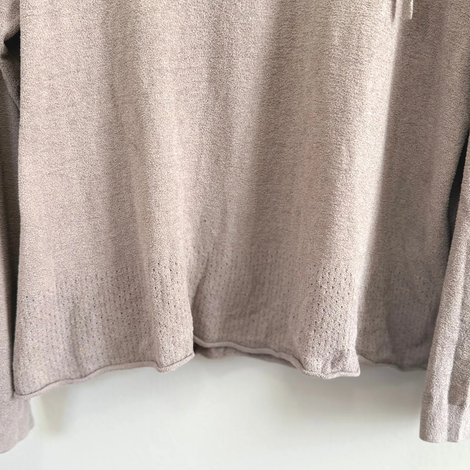 Barefoot Dreams Women's CozyChic Ultra Lite Pullover Hoodie Taupe Size 2XL - Image 4