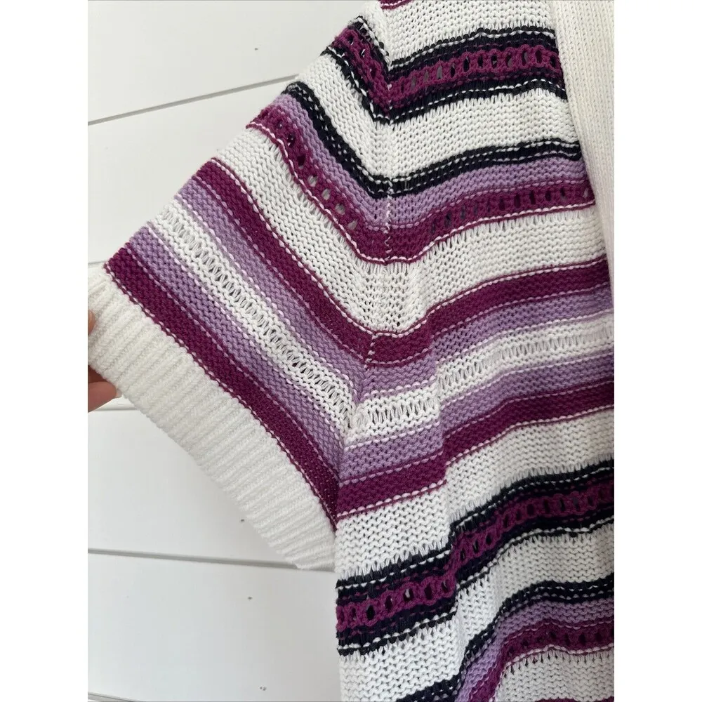 Lane Bryant Sweater Womens 22/24 Sweater Cardigan Open Front Crochet Knit - Image 3