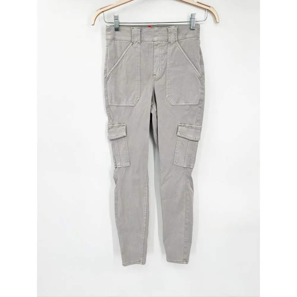 Spanx Stretch Twill Ankle Cargo Pants in Gray Size Medium - Image 2