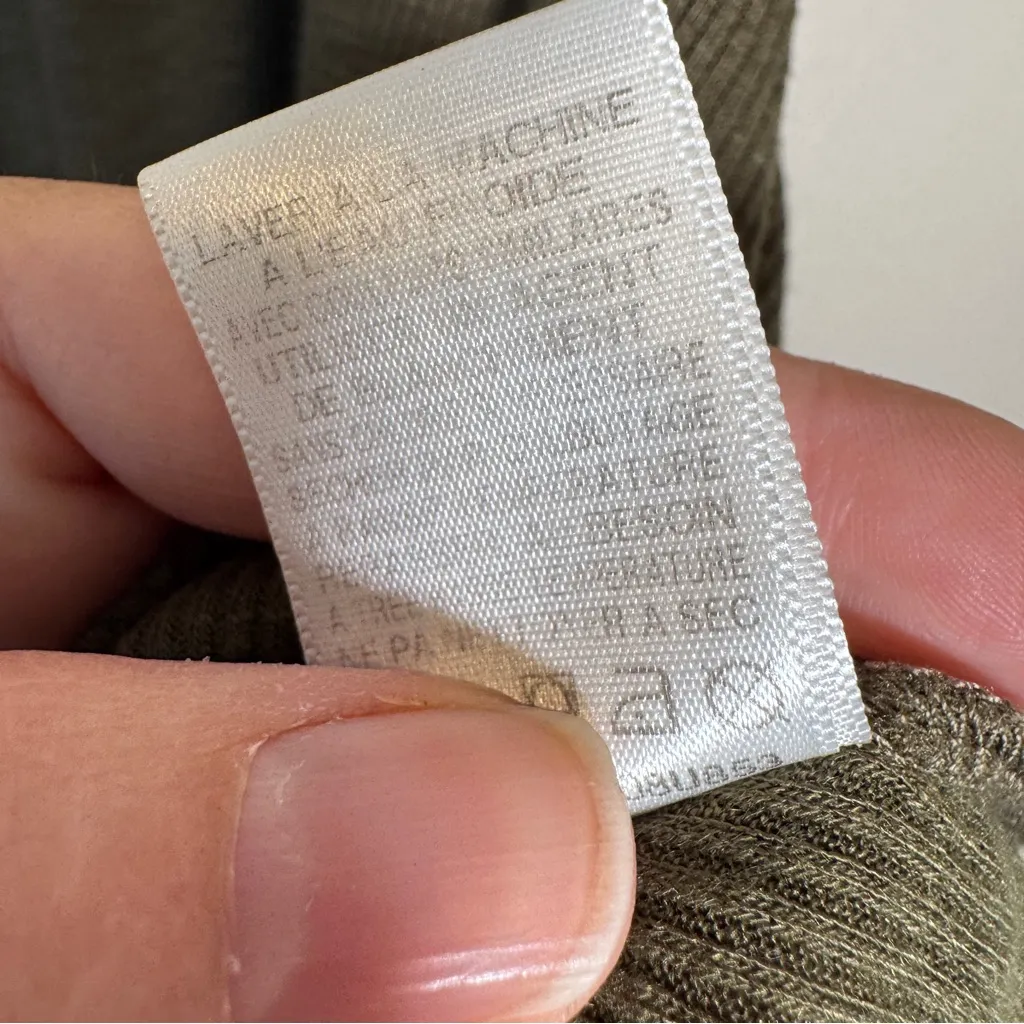 Free People Olive Green Long Line Sleeveless Top Womens S Tank Blouse Casual - Image 4