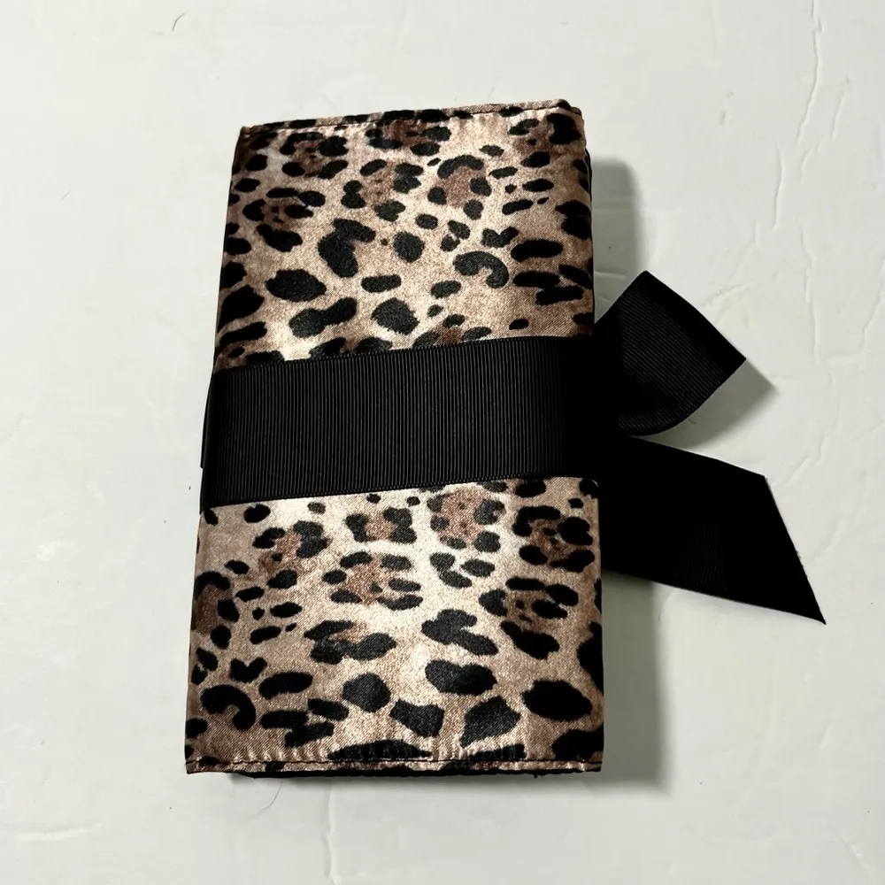 White House/Black Market Leopard Print Travel Jewelry Pouch - Image 2