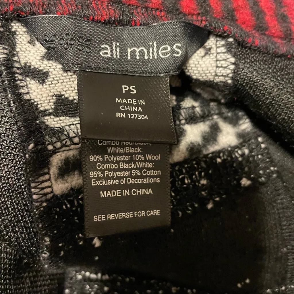 Ali Miles Patchwork Jacket/Cardigan petite small Black Size undefined - Image 4