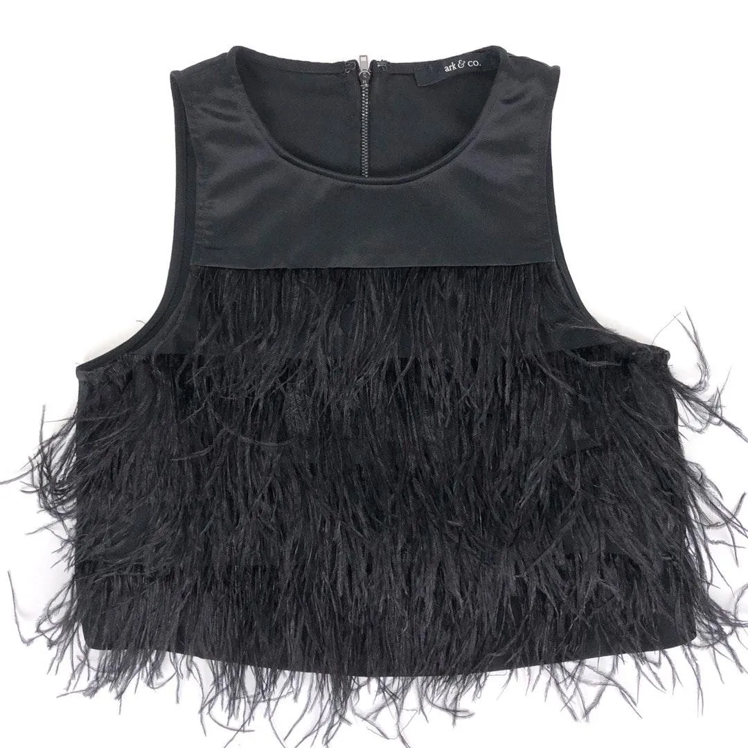 Ark & Co. Feather Crop Top - Image 2