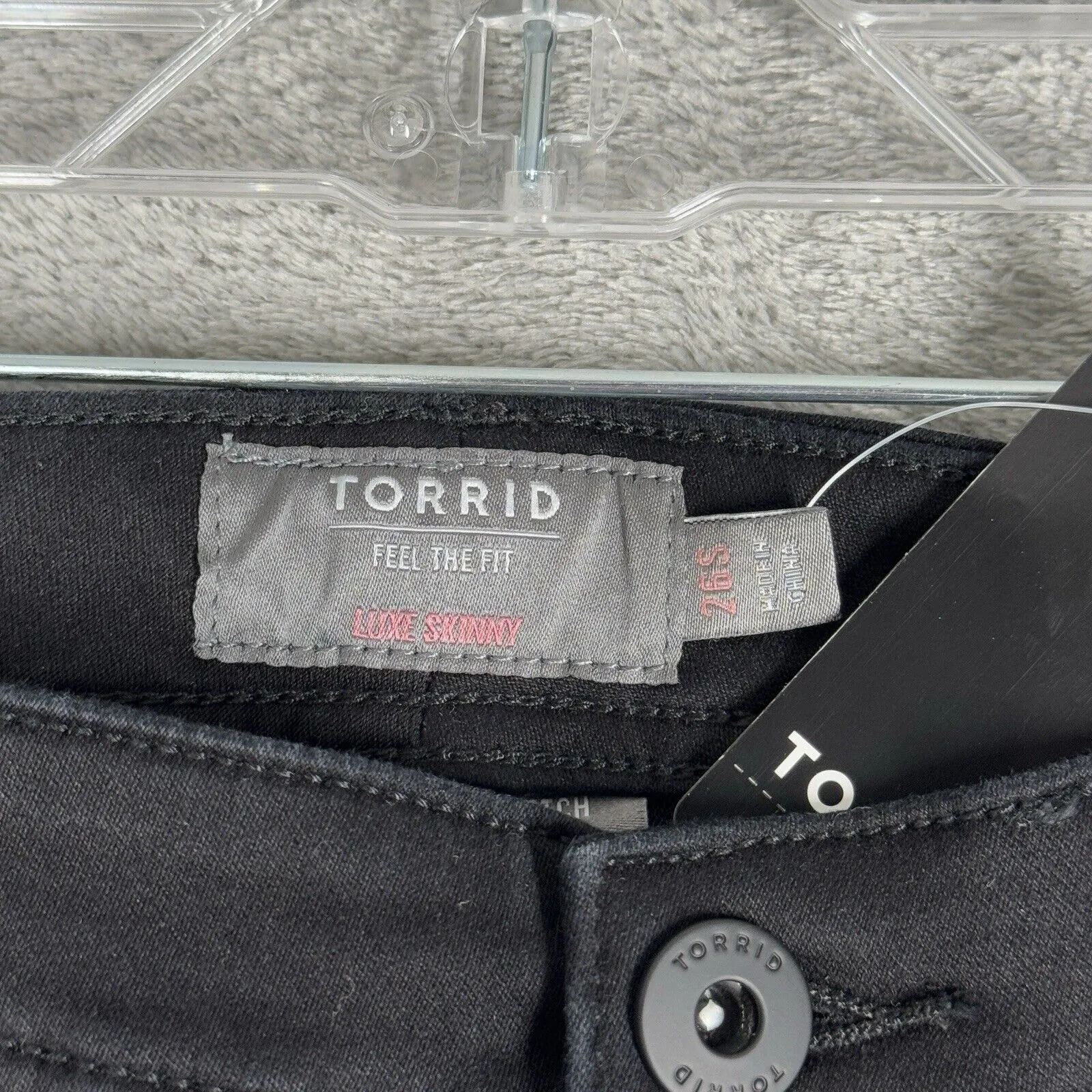 Torrid Jeans Women 26 Short Black Luxe Skinny Casual Neutral Minimal Grunge Punk - Image 6