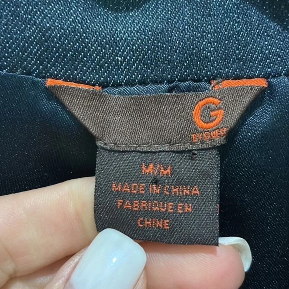 Guess Denim Lined 3/4 Sleeve Blazer - Image 6