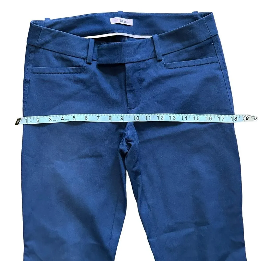 Lilly Pulitzer Navy Blue Cropped Trouser Pants 30W 28” L  Classic Preppy Summer - Image 11