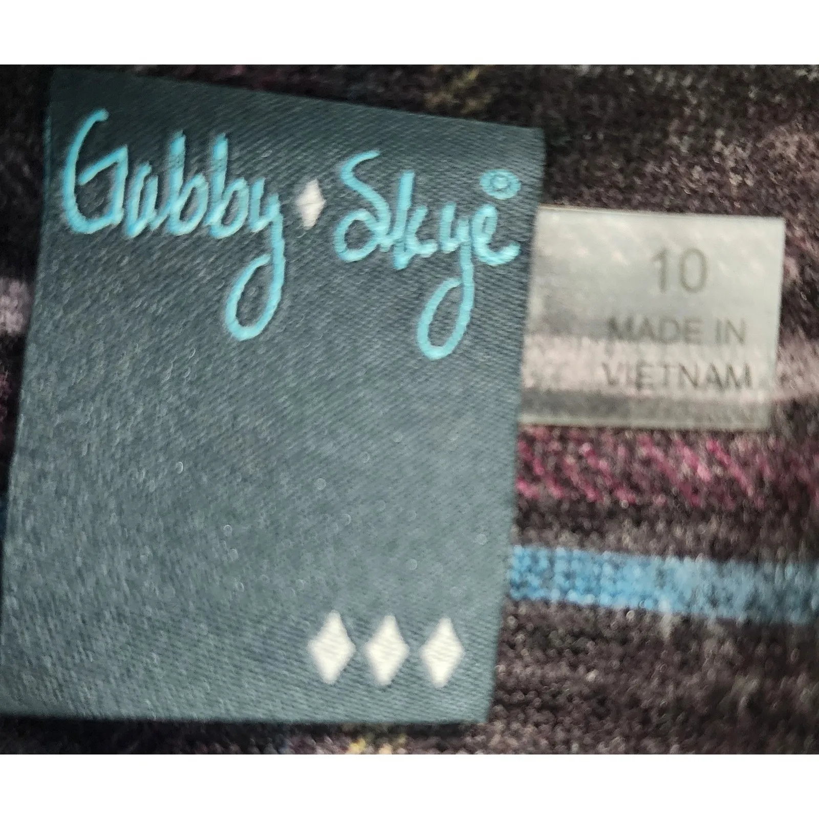 Gabby Skye Women's Size 10 Plum Teal Plaid Ruffle Sleeve Cozy Knit Dress - Image 6