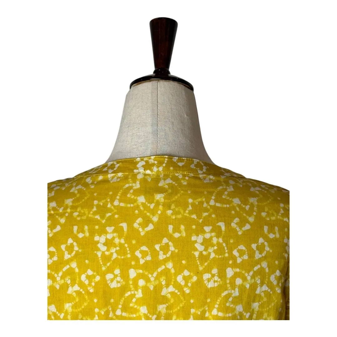 Cleobella Dress‎ Women Small Yellow Cassia Floral Organic Cotton Zia Mini Boho - Image 6