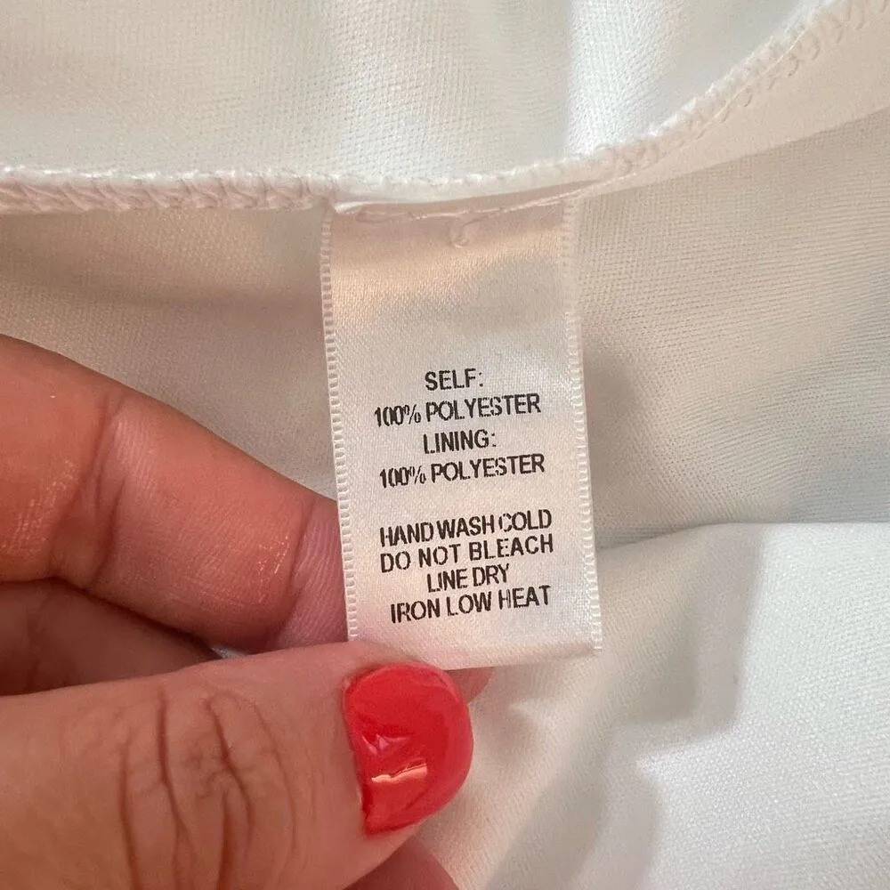 Lulu’s Far Wanderings Ivory Long Sleeve Shift Dress size small - Image 12