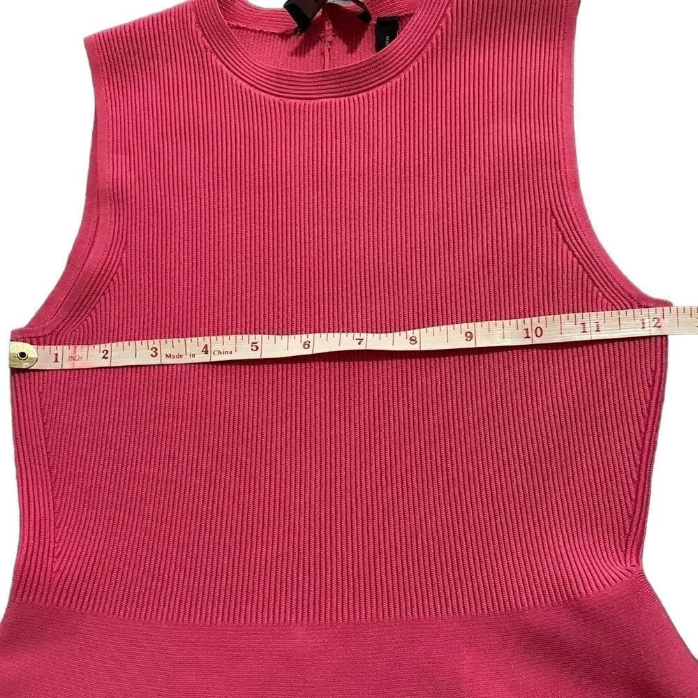 THEORY RIBBED PEPLUM TOP SIZE XS PETITE - Image 5