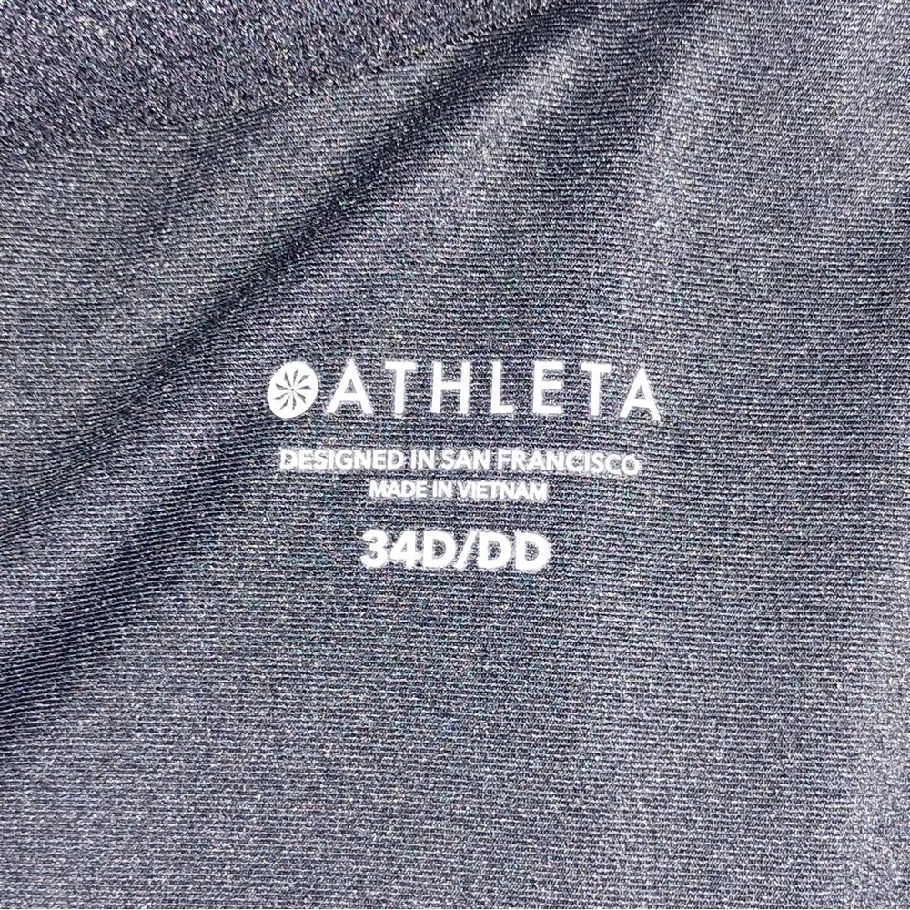 Athleta Black Twist Up Tankini Top Size 34 D/DD - Image 2