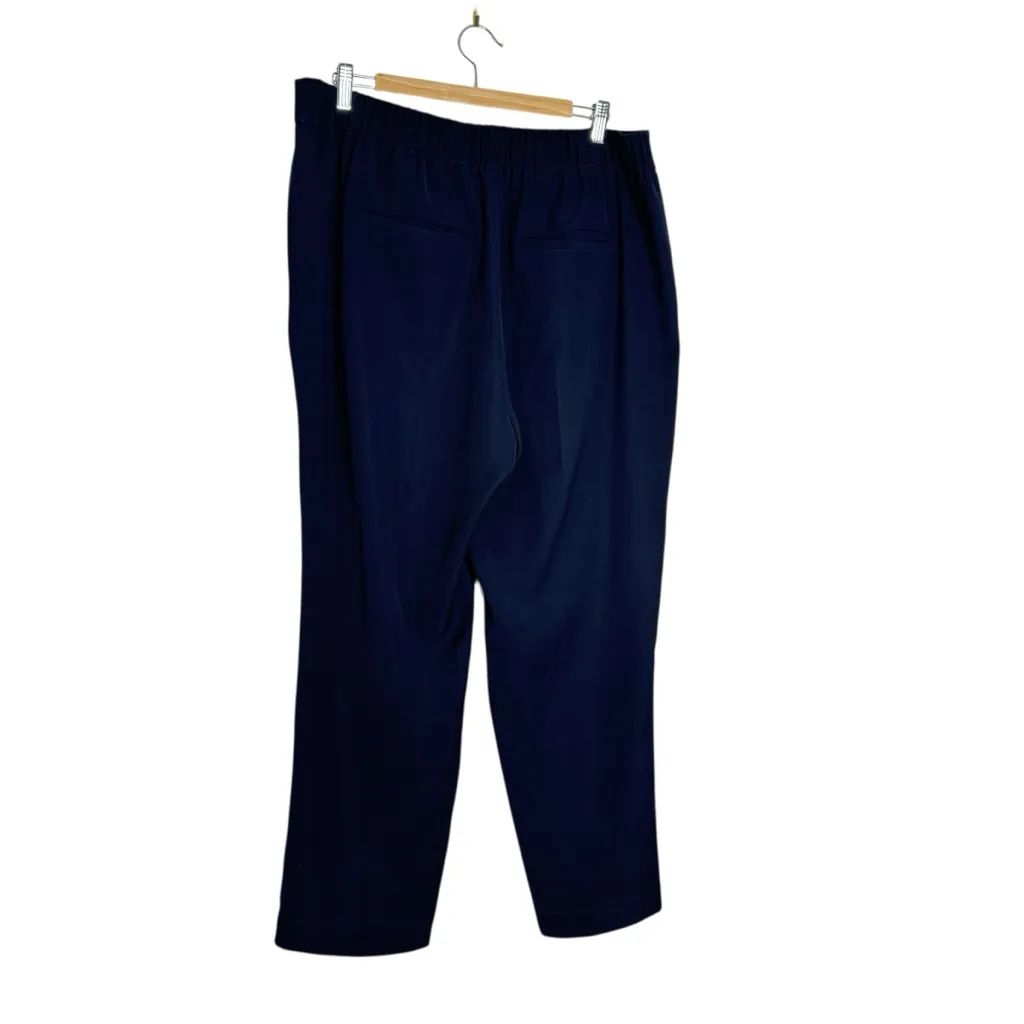 Theory  Wide Pull On Pants Navy - Image 5