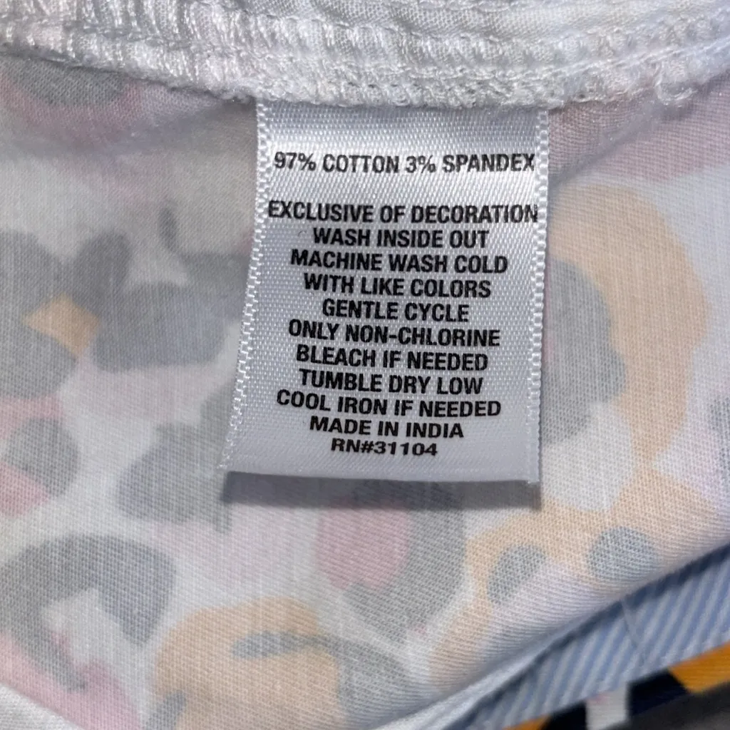 J. Crew Pink and Orange Leopard Print Women's Shorts - Image 5